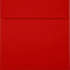 LUXPaper Square Invitation Envelopes | Peel & Press | 6 1/2" x 6 1/2" | Holiday Red | 60lb. Text | 50 Qty