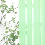 Window Light Green Sheer Curtains 84 Inches Long 2 Panels Sheer Curtain Basic Rod Pocket Panel for Bedroom Children Living Room Yard Kitchen (Light Green, 52" W x 84" L | 2 pcs)