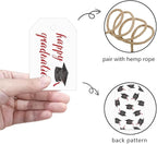 50 Pcs Graduation Gift Tags, Congrats Grad Party Favors Gift Tags for High School or Happy College Graduation Party Decoration Supplies (Red, 2.2 * 3.5)