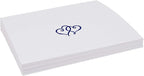 Linked Hearts Place Cards, Navy (Choose Color), Set of 150, Pre-cut and Scored - Wedding, Party, Dinner, and Special Events - Made in the USA
