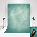 Kate Cyan Photography Backdrop Blue Green Abstract Portrait Headshot Background Photo Video Studio Props 5x7ft