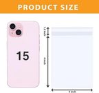 PigPotParty 4''x 4" Clear Plastic Cellophane Bags, 200 Pcs Small Self Sealing Cookie Bags for Gift, Party favor, Greeting Card,Candy, Treat, Goodies, Snack, Self Adhesive Resealable
