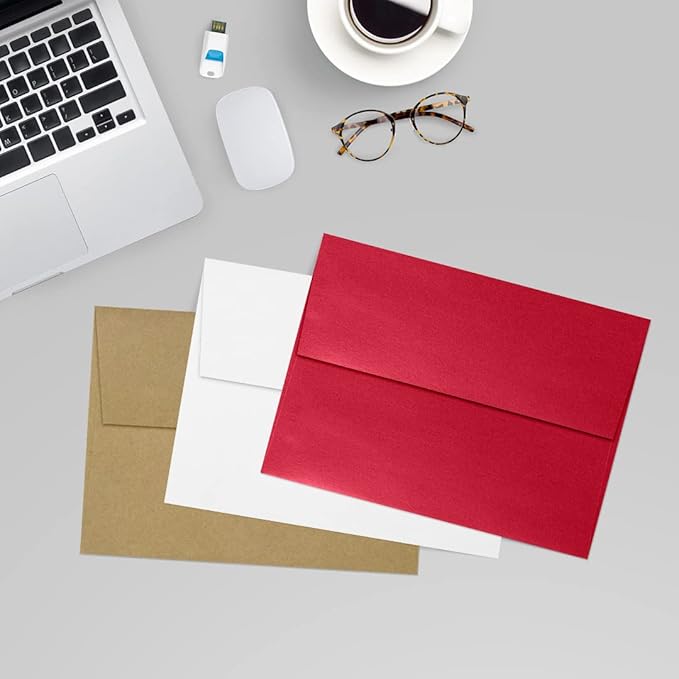 LUXPaper A7 Invitation Envelopes | Peel & Press | 5 1/4" x 7 1/4" | Jupiter Metallic | 80lb. Text | 250 Qty