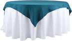 Efavormart 54x54 Peacock Teal Wholesale Linens Seamless Polyester Square Linen Tablecloth for Wedding Banquet Party Restaurant