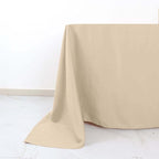 Efavormart 90" Nude Wholesale Linens Polyester Square Linen Tablecloth for Kitchen Dining Catering Wedding Birthday Party Events