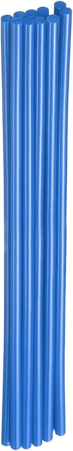 HARFINGTON 10pcs Hot Glue Sticks 0.28" Dia x 11.81" Long EVA Mini Hot Melt Adhesive Glue Stick for Hot Melt Gun Wood Plastic Glass Flowers Fabrics Foam, Blue
