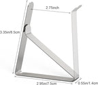 TriPole Tablecloth Clips 16 Pack Large Picnic Table Cover Clips Stainless Steel Tablecloth Clamps for Outdoor Home Kitchen Restaurant Wedding Party, Fit for 1.7”-2.75” Thick Folding Wooden Tables