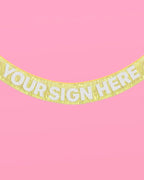 xo, Fetti Yellow Fringe Banner - 5 Ft. | Groovy Bachelorette Party Decorations, Pastel Preppy Birthday Party Decor, Smiley Baby Shower Supplies, Photo Booth Backdrop, HBD