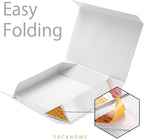 PACKHOME Gift Box 11.5x8x2.5 Inches, Sturdy Shirt Box with Magnetic Lid for Multiple Occasions (Glossy White)