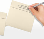 LUXPaper Square Invitation Envelopes | Peel & Press | 6 1/2" x 6 1/2" | Natural Linen | 80lb. Text | 50 Qty