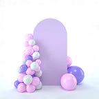 bricia Wedding Arch Backdrop Stand Cover, 6FT Double Sided Stretchy Arch Cover Fitted Wedding Birthday Party Banquet Decoration (Lavender 72''Lx31.2''W)
