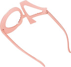 40th Birthday Glasses - 6 Pairs Rose Gold 40 Years Old Glasses with Rhinestones Frame, Funny Plastic Costume Photo Booth Props for 40th Anniversary Party Decorations