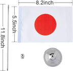 Japan Flag Japanese Flags, Small Mini Japanese Desk Flag, Used for Table Office Classroom Home Patriotic Events Decorations