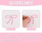 24 Pcs Pink Bow Drink Markers, Pink Bows Charms, Wine Coquette Wine Glass Tags, Drink Glasses Markers, Bar Tools Bow Acrylic Bowknot for Wedding Engagement Bachelorette Party Birthday