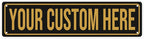 Custom Street Signs - Custom Metal Sign - Personalized Road Sign - 4"x16" - Minimalist Style - For Home, Office, Business & More