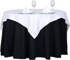 Efavormart 54x54 White Wholesale Linens Seamless Polyester Square Linen Tablecloth for Wedding Banquet Party Restaurant