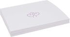 Linked Hearts Place Cards, Lavender (Choose Color), Set of 25, Pre-cut and Scored - Wedding, Party, Dinner, and Special Events - Made in the USA