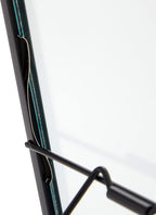Juvale Wedding Floating Glass Picture Frames - 8-Pack, Black, 6.9" x 8.9", for 5" x 7" Photos - Hanging Picture Frames & Table Number Display - Double-Sided Glass & Easel Back