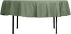 Efavormart Round Tablecloth, 90 Inch Stain & Wrinkle Resistant Washable Table Cloth, Decorative Polyester Fabric Table Cover for Banquet, Wedding, Dining- Willow Green