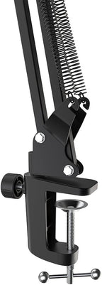 Microphone Arm Stand, FIFINE Suspension Boom Scissor Mic Stand with Heavy Duty Clamp, 3/8" to 5/8" Adapter, for Voice-over, Gaming, Recording, Studio, Home Office (CS1)