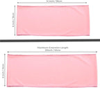 VDS Pack of 50 PCS | Dusty Rose | Spandex Chair Sashes Bows Without Buckle | Stretch Elastic Banquet Universal Folding Chair Band Tie with for Wedding Party Conference Celebration Event Decoration