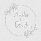 Personalized Wedding Embosser | Custom Made with Initials or Monograms for Couples | Elegant Designs for Stationery, Invitations, Napkins, and More (Design 2)