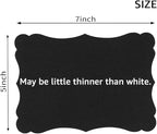 50 Pack Blank Kraft Cards Cardstock Thick Paper Brown Greeting Cards for DIY Gift Card Menus, Baby Shower and Wedding Invitations (Black, 5x7IN)