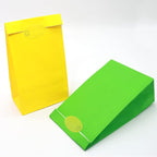 Oletx 30-Pack Yellow Party Favor Paper Bags, 9'' Wrapped Treat Bags for Birthday Party, Babyshower, School Activities