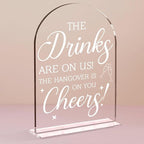 Wedding Decorations for Reception Ceremony, Wedding Clear Acrylic Table Sign for Marriage Parties Anniversaries Reception Cafe Hotel Party Bar Business Event