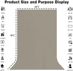 High Density Fabric 6x9FT Grey Backdrop Photo Background,Professional Photography Video Studio, Events, Streaming