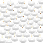 50 Floating Candles, Smoke-Free and odorless, Burning continuously for 5-6 Hours, White, 2-inch Floating Candles, Suitable for Valentine's Day, Weddings, Holidays, Home Decoration……
