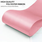 4 Inch 25 Yard Wide Satin Ribbon Pink, Solid Fabric Large Ribbon Roll for Cutting Ceremony Wedding Opening Party Decoration, Chairs, Sewing, Festival Pageant Sashes