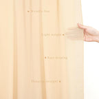2 Panels Wedding Arch Draping Fabric 20Ft Length x 28" Width Champagne Arch Drapes Chiffon Fabric Sheer Curtains Backdrop for Party Bridal Decorations Wedding Ceremony Ceiling Stage Reception Decor
