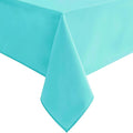Hiasan Rectangle Tablecloth - Waterproof Spillproof and Wrinkle Resistant Washable Polyester Table Cloth for Dining Party, 52 x 70 inch, Aqua