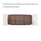 HAHIYO 22Gauge Coffee Color Metal Floral Wire - 3 Rolls, 115Yards (345Feet) - Flexible Paddle Wire for Craft, Christmas Wreath, Flower Arrangement, Bouquet Wrapping, Wedding DIY