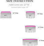 Eternal Beauty Silver Table Runner for Wedding, 5PCS-12x72 Sequin Table Runner Decorations for Birthday Parties, Banquets, Graduations,Christmas