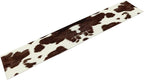 Cow Skin Print Table Runner, Safari Wildlife Brown Country Farm Cowhide Pattern Cotton Linen Rustic Cottage Table Runner for Dinning Home Party Holidays Home Setting, 13x70 Inch