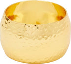 Farmlyn Creek Gold Napkin Ring Set of 12 for Weddings & Events - 1.8 x 1.8 in Zinc Metal Round - Reusable Zinc Design