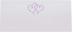 Linked Hearts Printable Place Cards, Lavender (Choose Color), Set of 60 (10 Sheets), Laser & Inkjet Printers - Wedding, Party, Dinner, and Special Events - Made in the USA