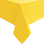 Hiasan Yellow Tablecloth for Rectangle Tables - Waterproof and Spillproof Washable Fabric Table Cloth for Dining Room Kitchen Party, 60 x 102 Inch