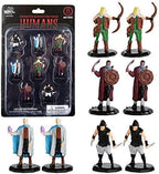 8 Painted Fantasy Bandit Mini Figures- All Unique Designs- 1" Hex-Sized Compatible with DND Dungeons and Dragons & Pathfinder and All RPG Tabletop Games