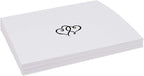 Linked Hearts Place Cards, Black (Choose Color), Set of 150, Pre-cut and Scored - Wedding, Party, Dinner, and Special Events - Made in the USA