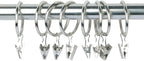 30 Pcs Curtain Clips with Hooks, Heavy Duty Metal Shower Clip Hook Set for Hanging Photos Art Craft Display Home Decoration
