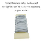 HAHIYO 22Gauge White 1Roll Total 38Yards(115Feet) Metal Floral Wire Flexible Paddle Wire Florist Wire Garden Wire for Crafts Christmas Wreaths Tree Flower Arrangement Bouquet Wrapping Wedding DIY