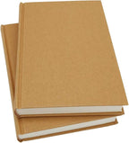 5.5x8.25 Sketch Book, Pack of 3, 360 Sheets (68lb/100gsm), Hardcover Bound Sketch Notebook, 120 Sheets Each, Acid Free Blank Drawing Paper, Ideal for Kids & Adults, Kraft Cover