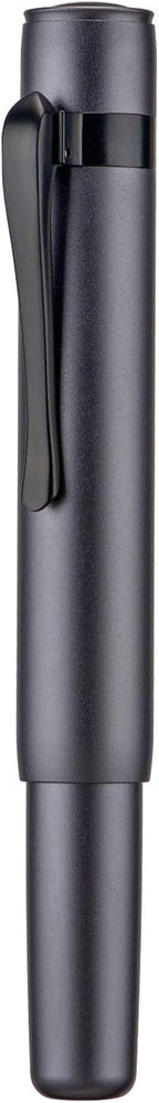 Hongdian M2 Black Forest Mini Fountain Pen, Bent Nib & Sleek Shape Aluminium Short Pocket Travel Pen (Space Gray)
