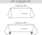 Surmente 5 Pack Black Tablecloth 90 x 132-inch Rectangular Polyester Table Cloth for Weddings, Banquets, or Restaurants