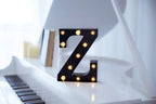 Foaky Black LED Marquee Number Lights Sign Light Up Marquee Number Lights Sign for Night Light Wedding Birthday Party Battery Powered Christmas Lamp Home Bar Decoration