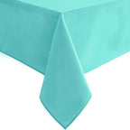 Hiasan Light Blue Tablecloth for Rectangle Tables - Waterproof and Spillproof Washable Fabric Table Cloth for Dining Room Kitchen Party, 60 x 120 Inch