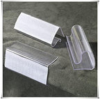 50Pcs Table Skirting Clips, Clear Plastic Table Skirt Clips with Hook Fastener Fits 3/4" to 1" Tables for Indoor Outdoor Events Wedding Meeting